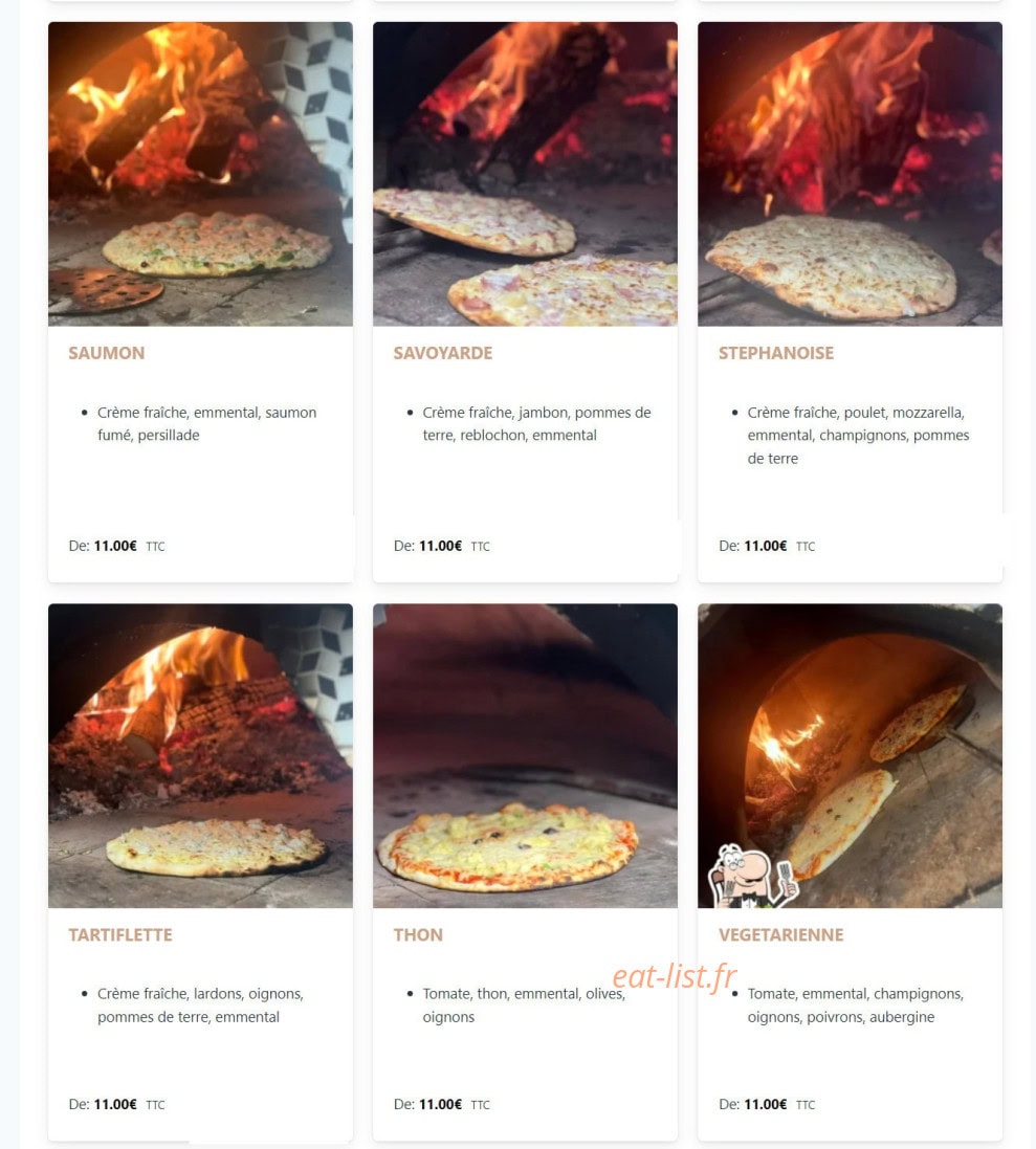 Hot wings pizzas — carte page 4