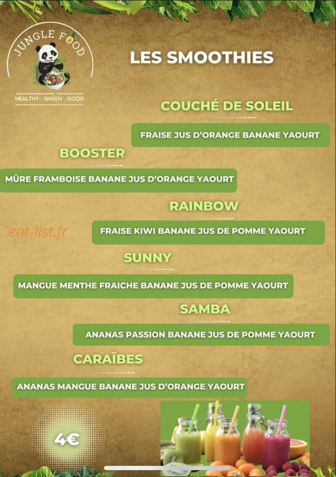 Jungle Food — carte page 4