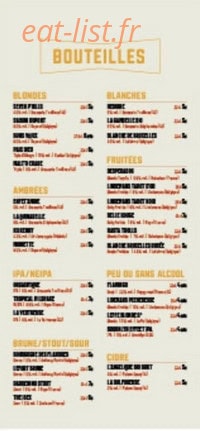 Le Garage à Bières — carte page 5