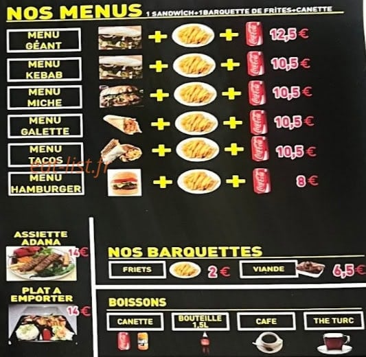 Mevlana Kebab — carte page 4