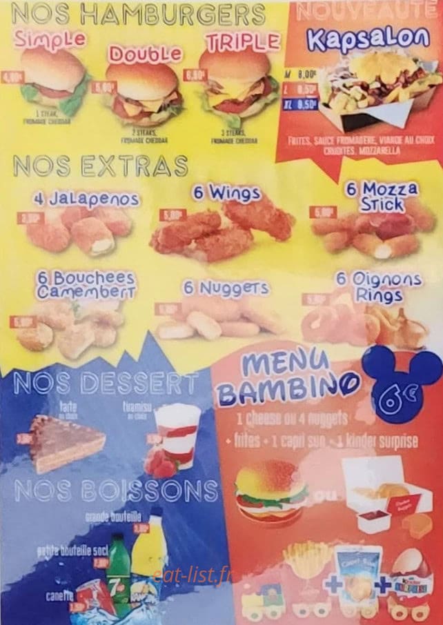 Ô chicken street — carte page 4