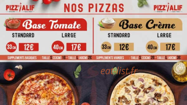 Pizz’Alif — carte page 2