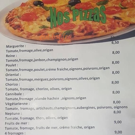 Pizza and  Pasta — carte page 1