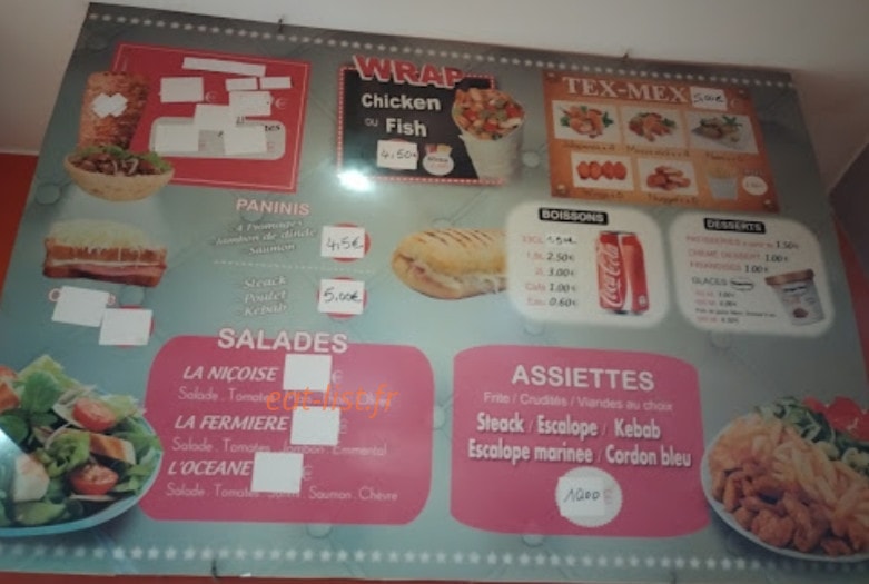 Régal Food — carte page 2