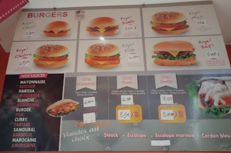 Régal Food — carte page 3