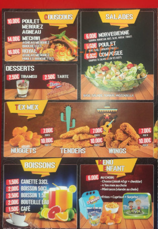Le miam's — carte page 3
