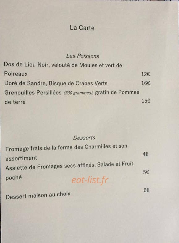 Les 3 Moineaux — carte page 2