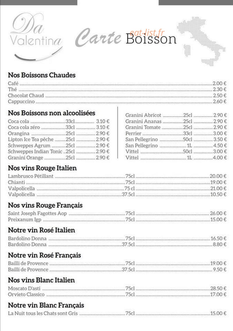 Da Valentina — carte page 2