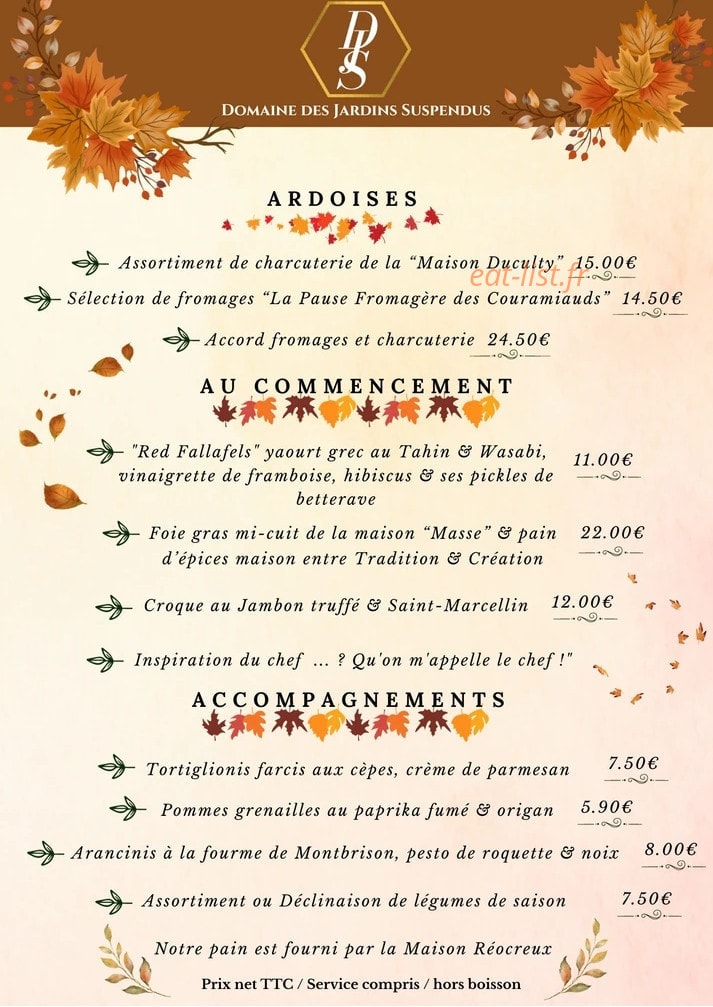 Domaine des jardins suspendus — carte page 1