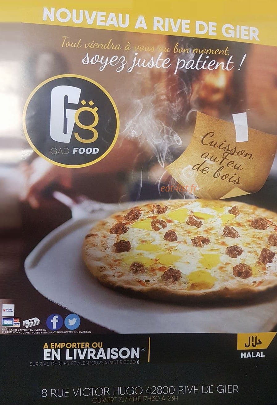 Gad food — carte page 1