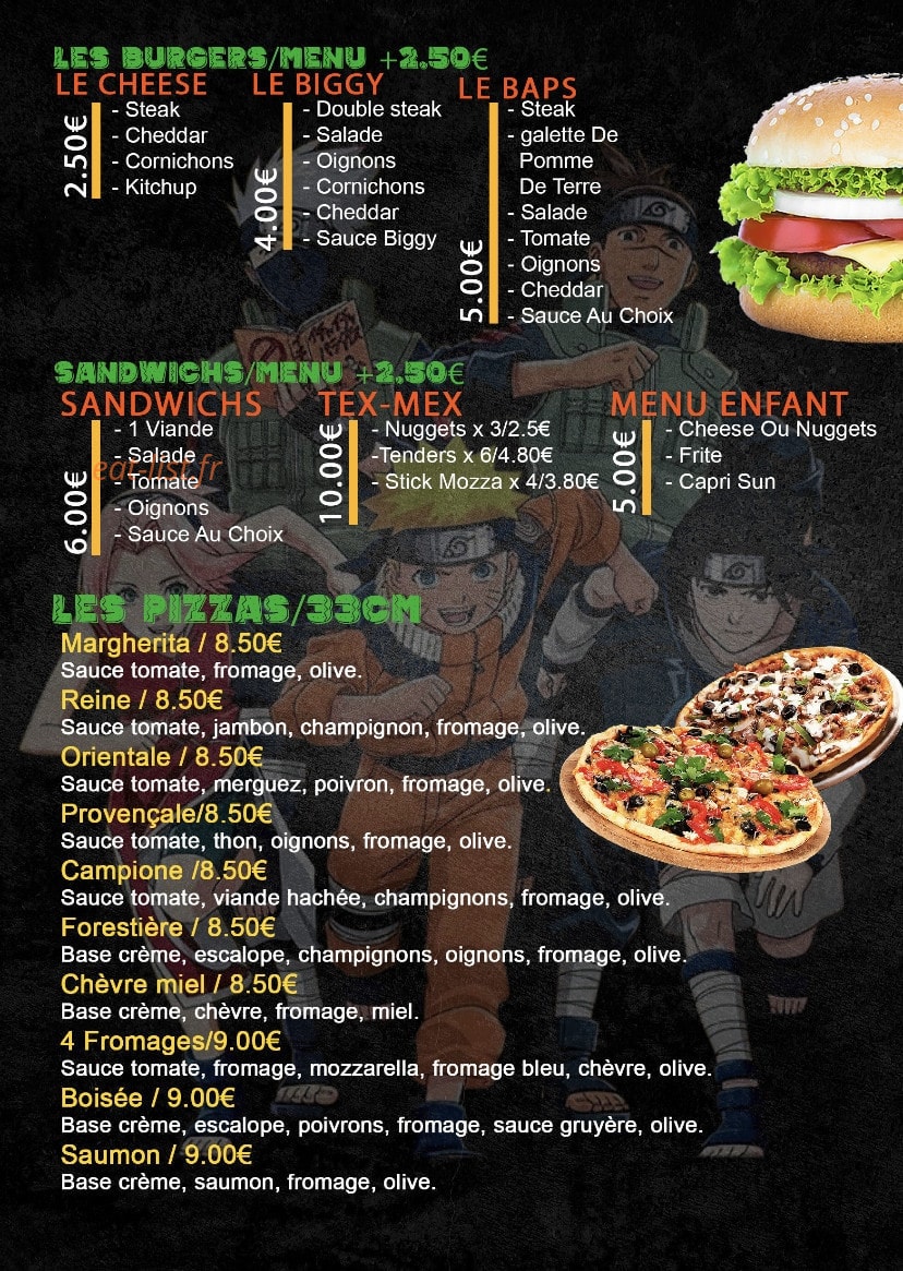 House tacos — carte page 1