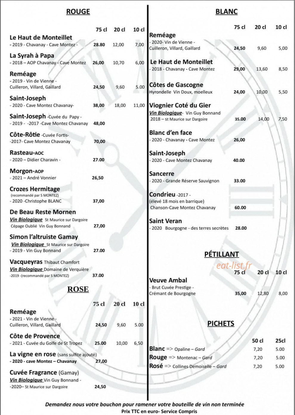 L'Heure Des Mets — carte page 3