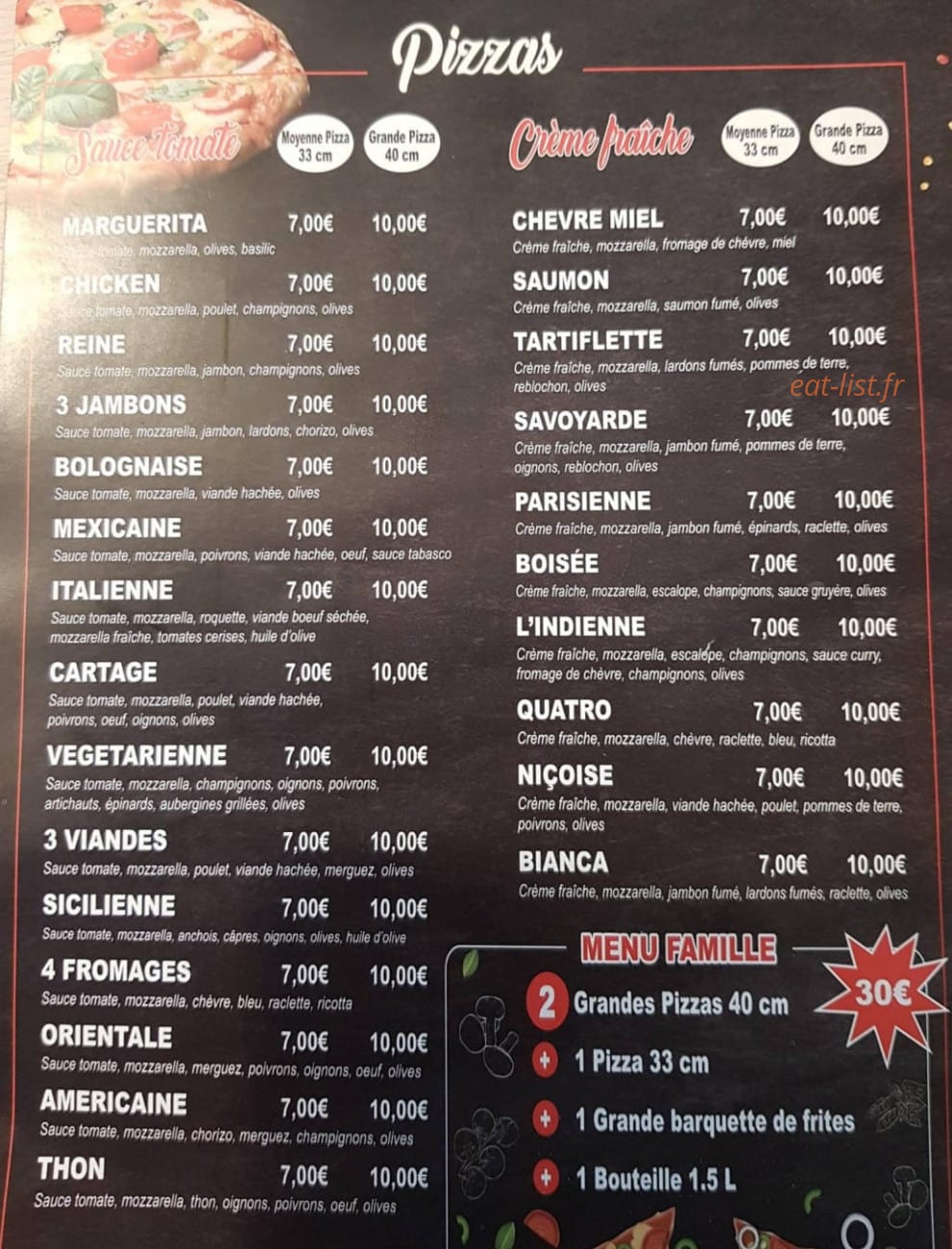 Le Carthage Food — carte page 2