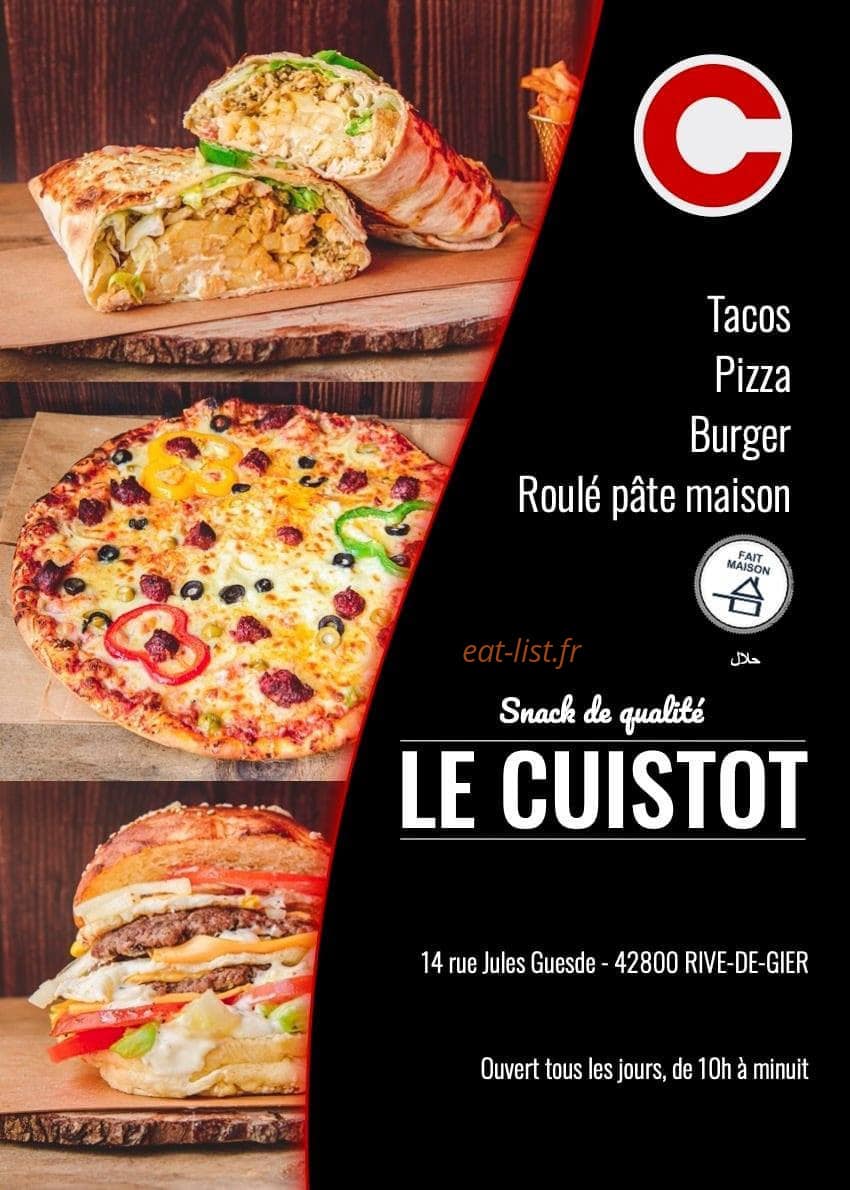 Le Cuistot — carte page 1