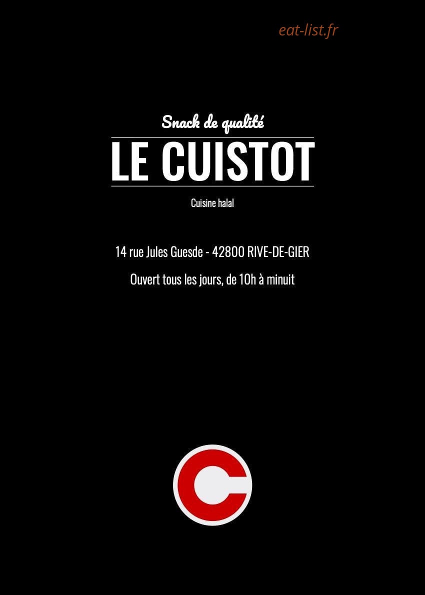 Le Cuistot — carte page 4