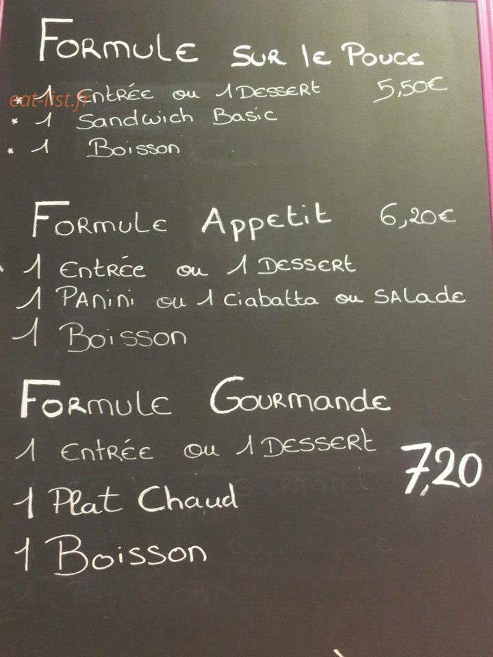 Les Gourmands Dy's — carte page 1