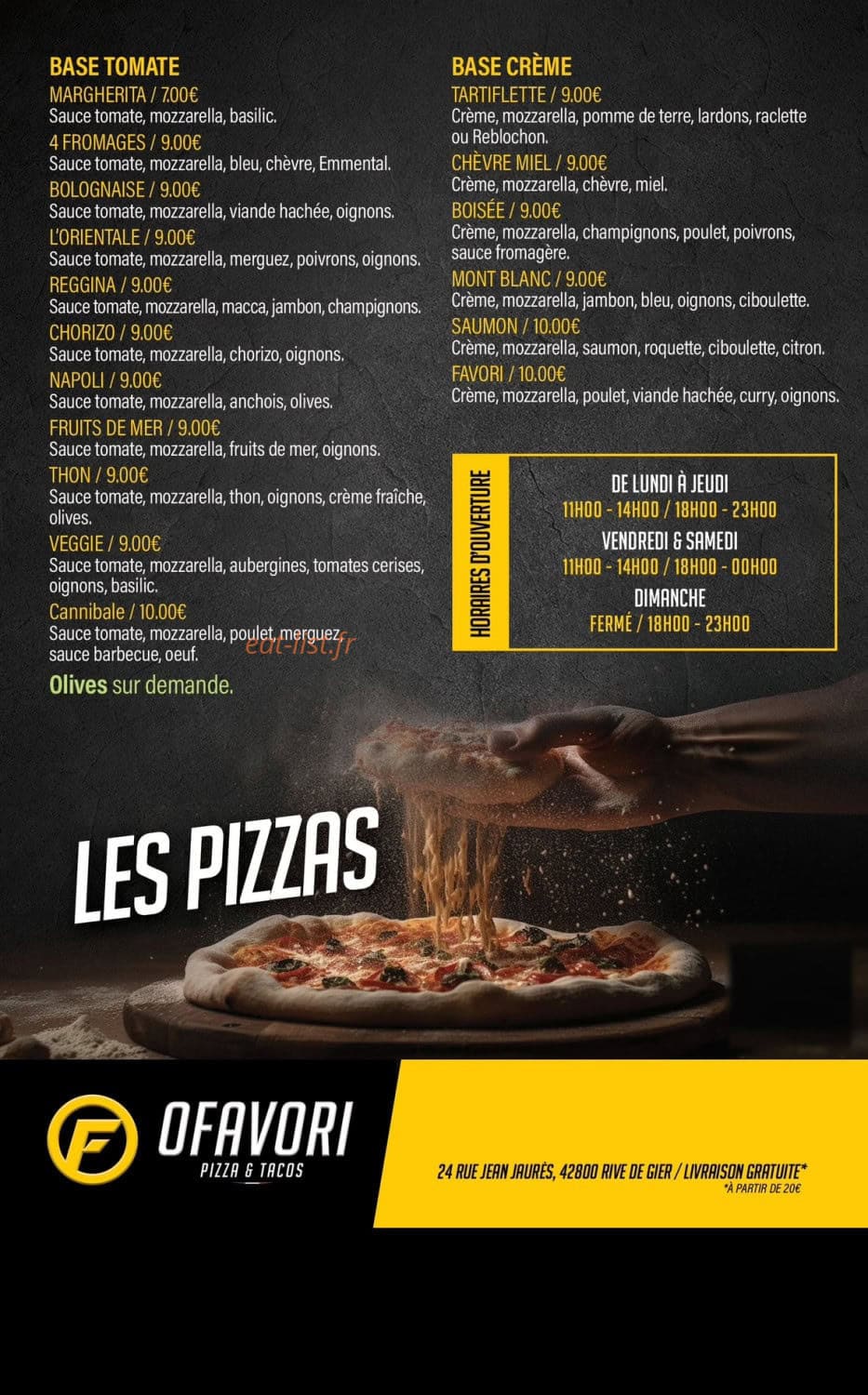 Ofavori — carte page 1