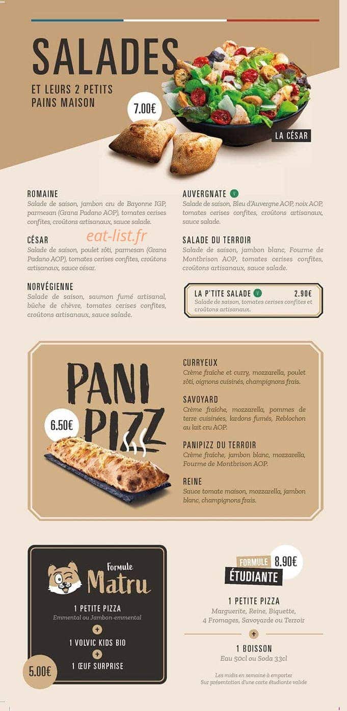 Pizza Cosy — carte page 2