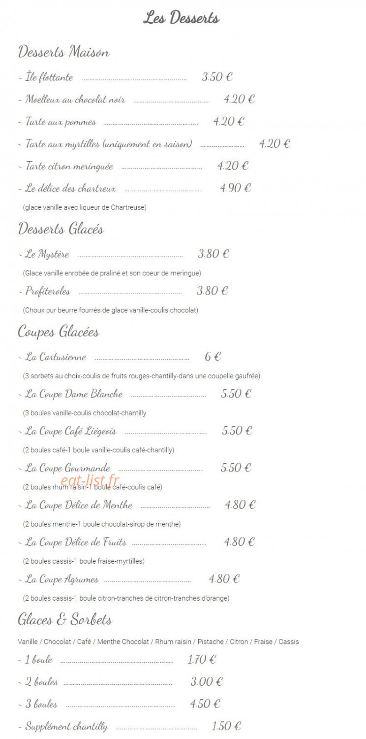 Le Cartusien — carte page 10