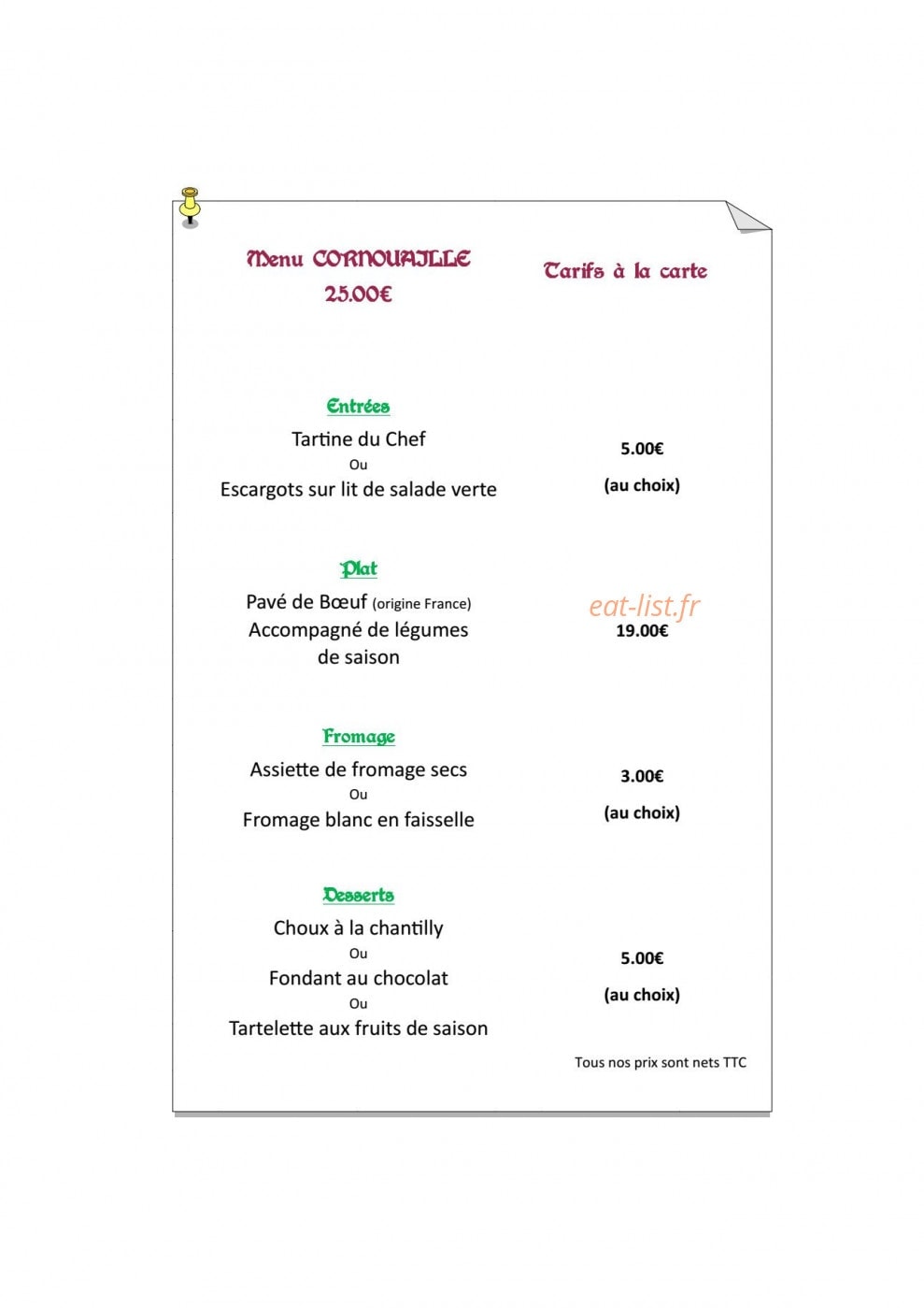 Le Lancelot — carte page 1