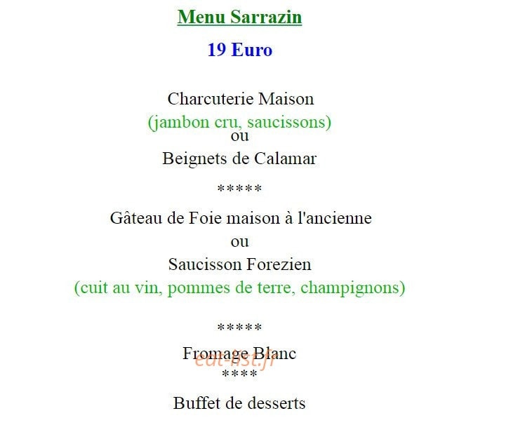 La Sarrazine — carte page 2