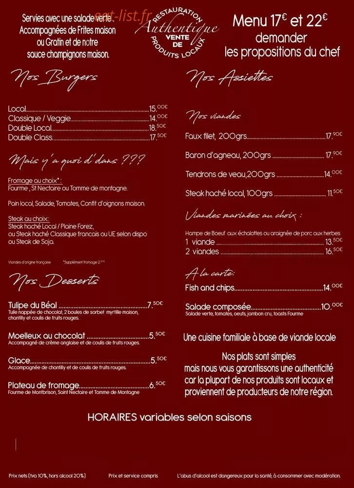Authentique — carte page 2