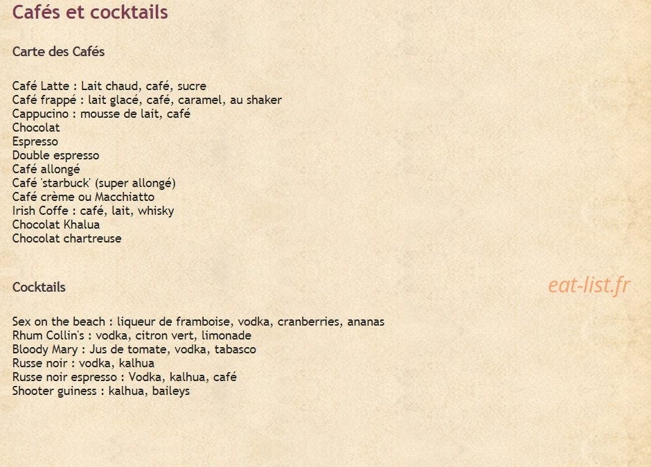 Couleur Café — carte page 2