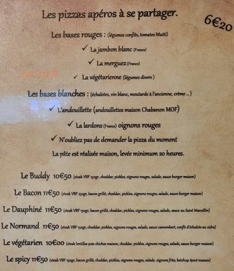 Buddy Mulligan's — carte page 1