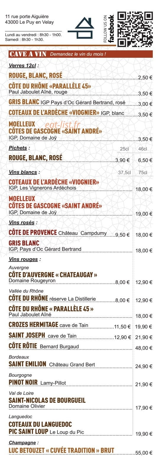 La Distillerie — carte page 4