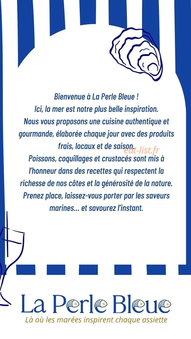 Carte et menu de La Perle Bleue à Le Puy en Velay — Les prestations