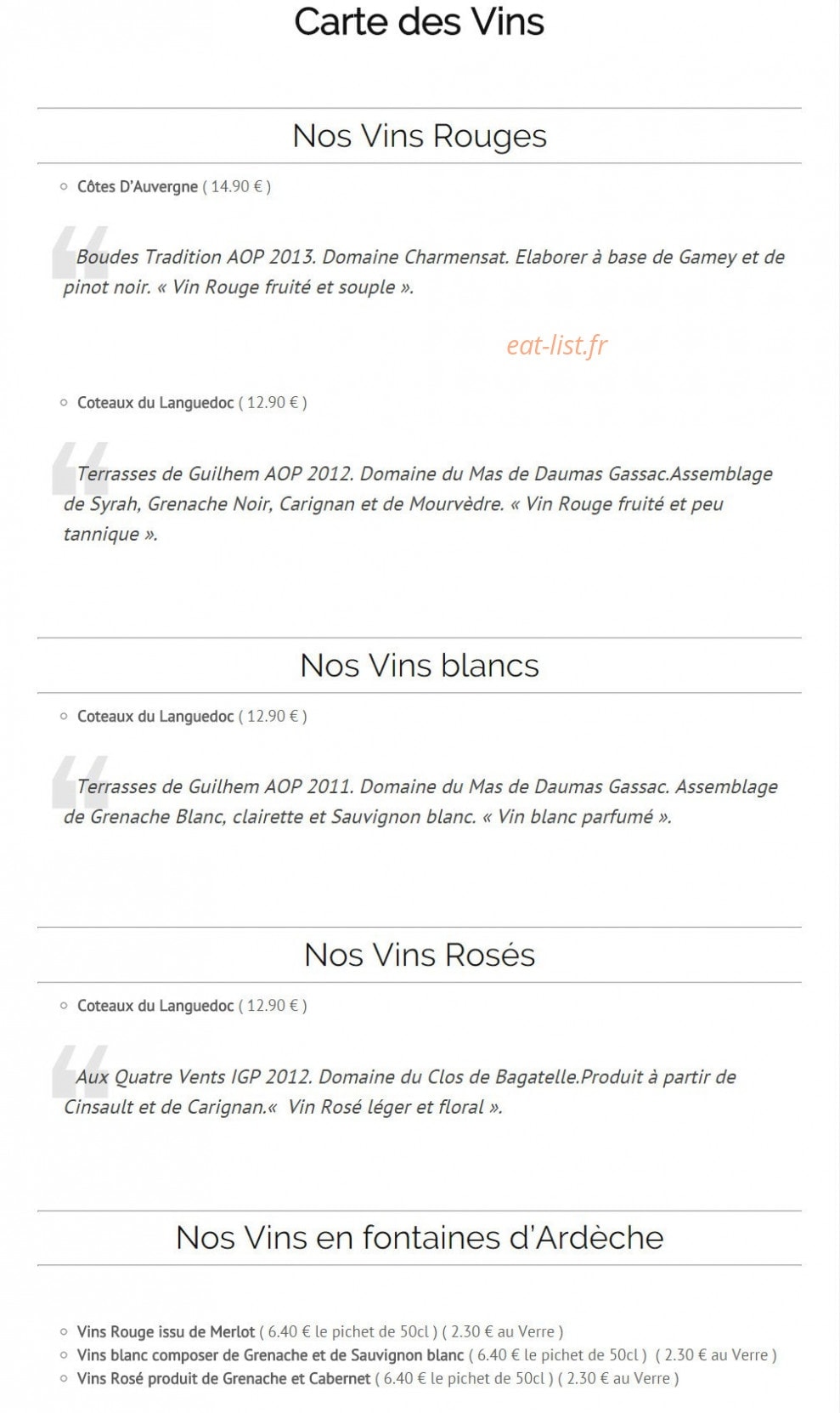 Le Ponot — carte page 6