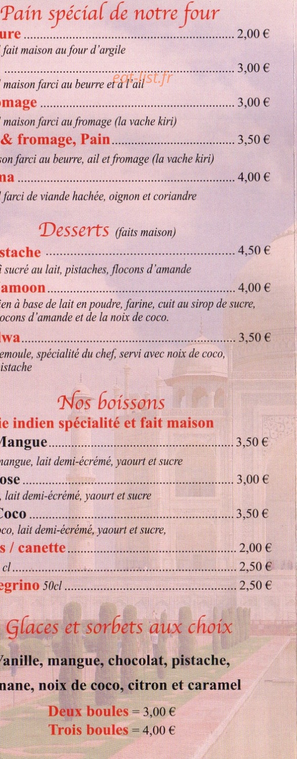 Le Taj Mahal — carte page 3
