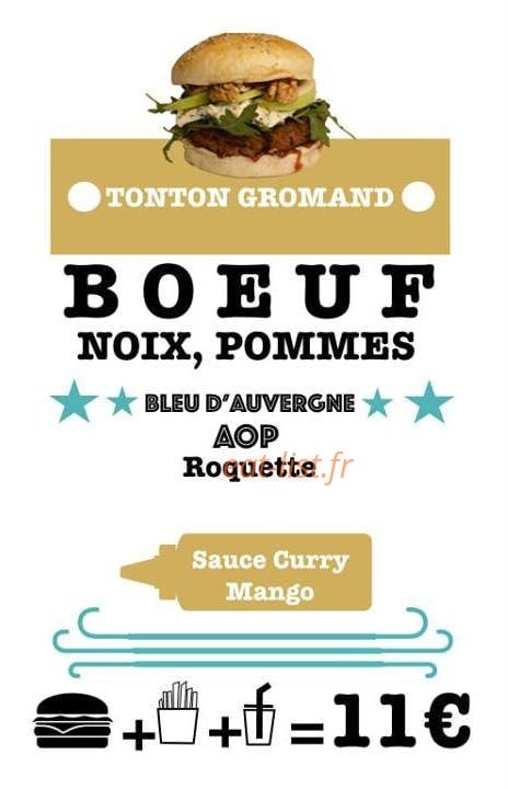 Les Burgers de Tonton — carte page 3