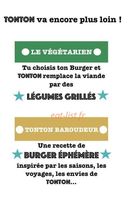 Les Burgers de Tonton — carte page 6