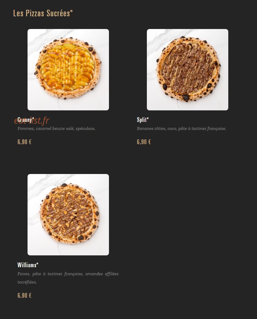 Pizza Cosy — carte page 7
