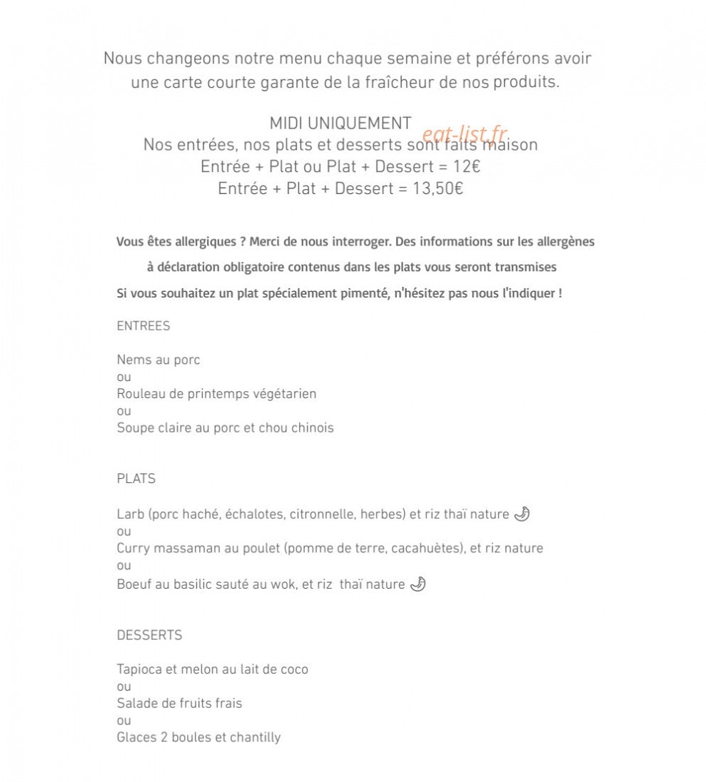 Saveurs du Mekong — carte page 1