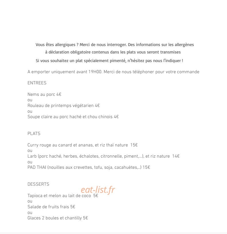 Saveurs du Mekong — carte page 2