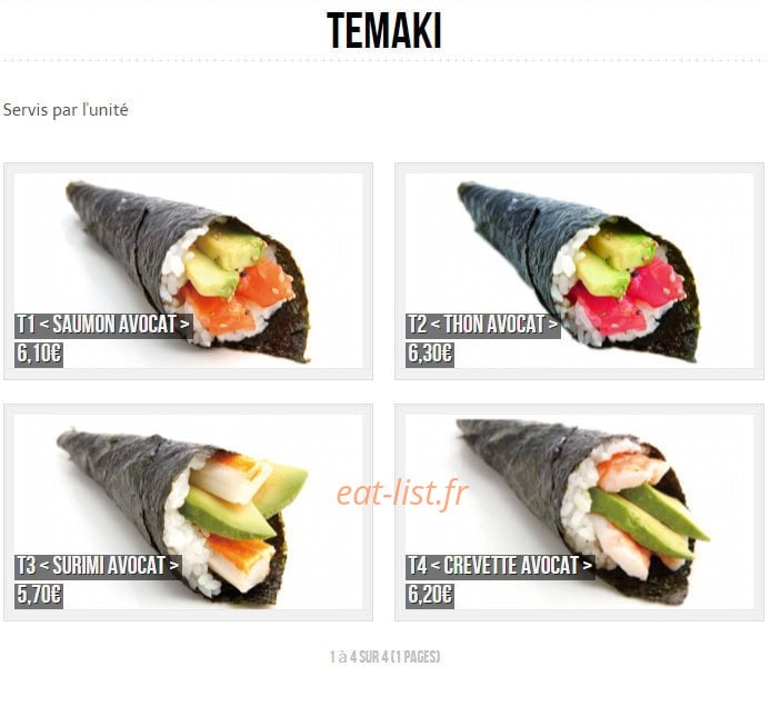 Sushi  panda — carte page 9