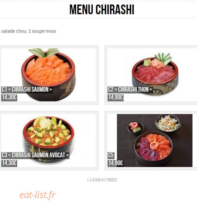 Sushi  panda — carte page 18