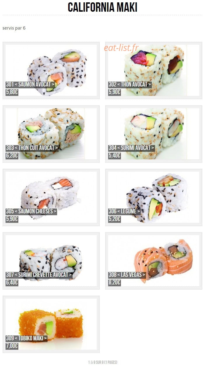 Sushi  panda — carte page 4
