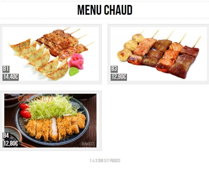 Sushi  panda — carte page 17