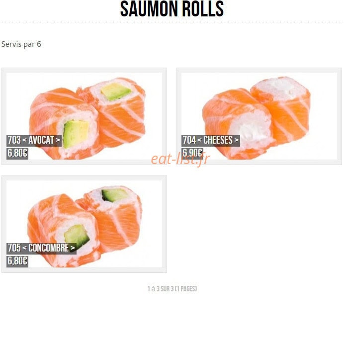 Sushi  panda — carte page 8
