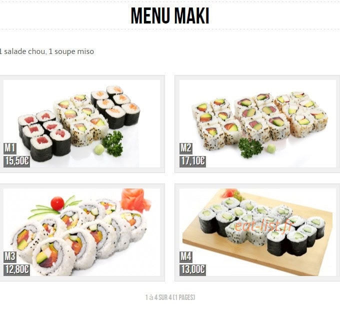Sushi  panda — carte page 13
