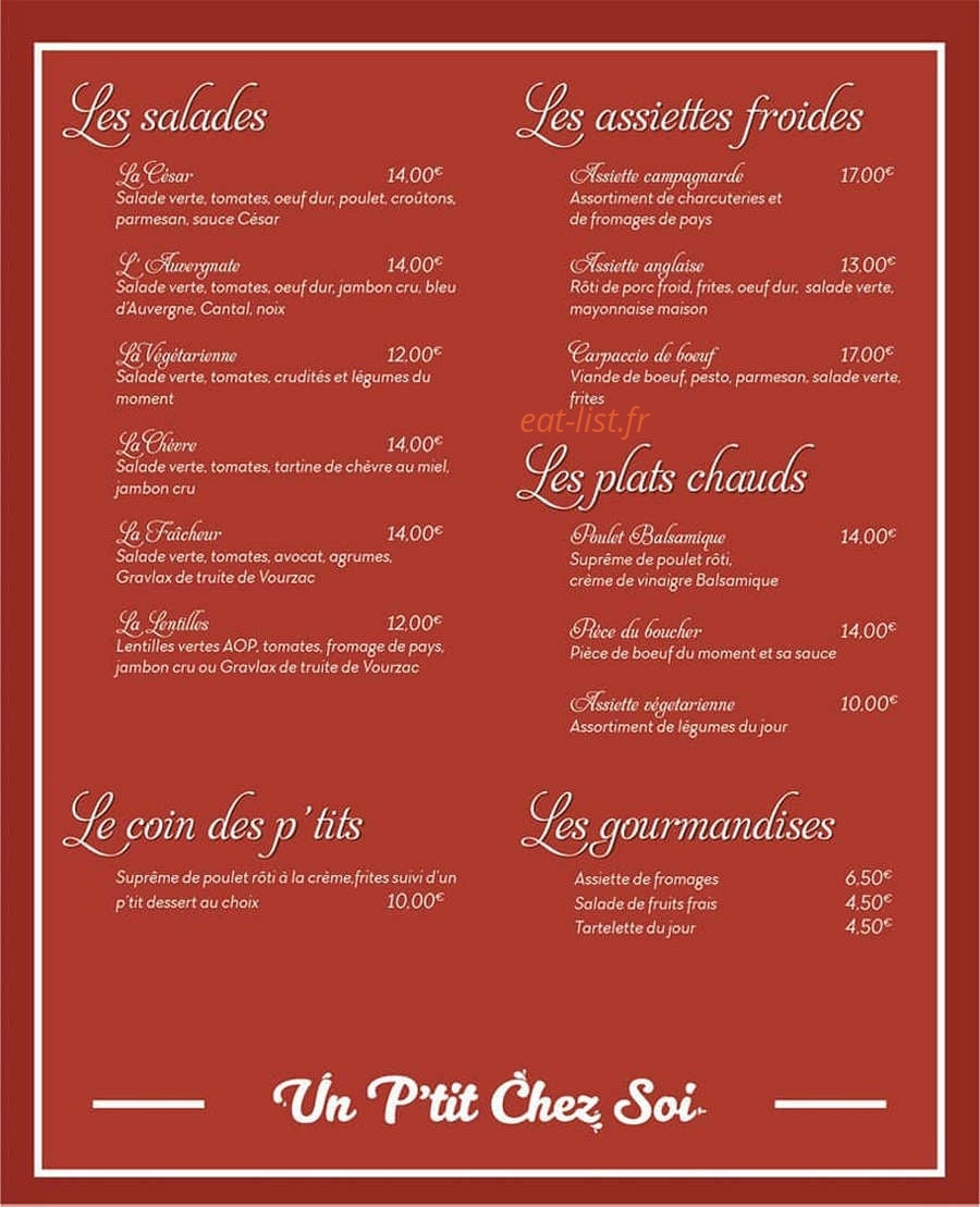 Un P’tit Chez Soi — carte page 1