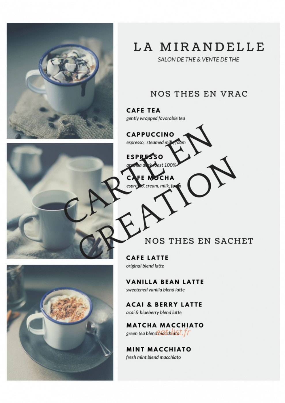 La mirandelle — carte page 1