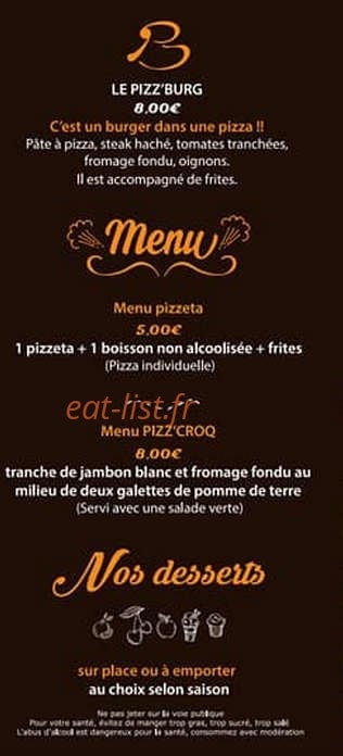 Pizz'burg — carte page 2
