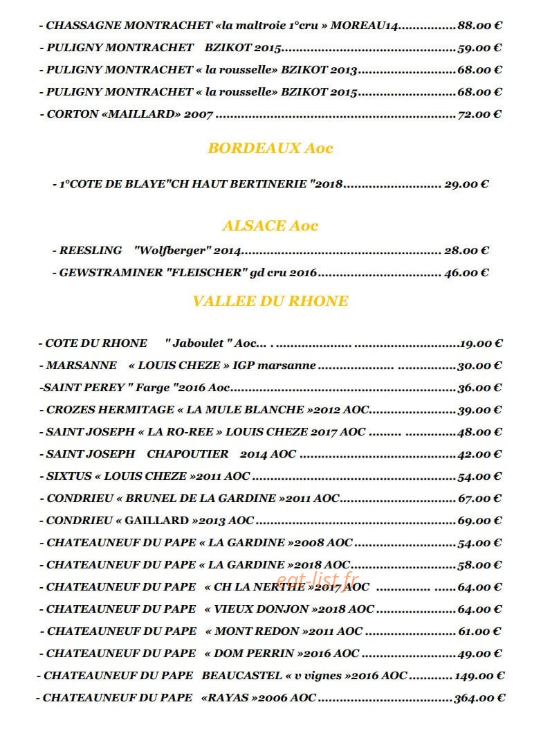 Le Vieux Four — carte page 5