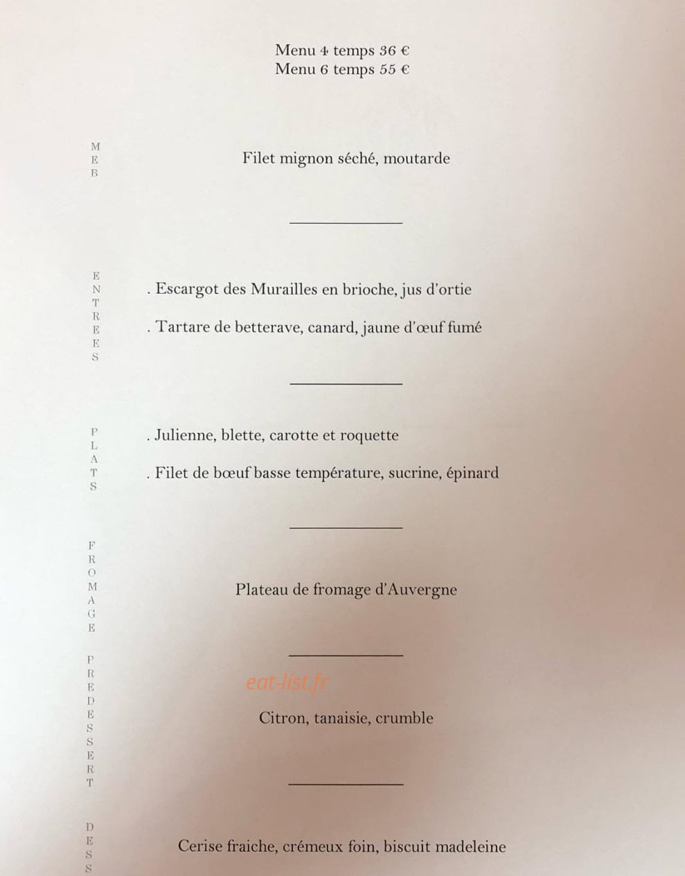 Les Glycines — carte page 1