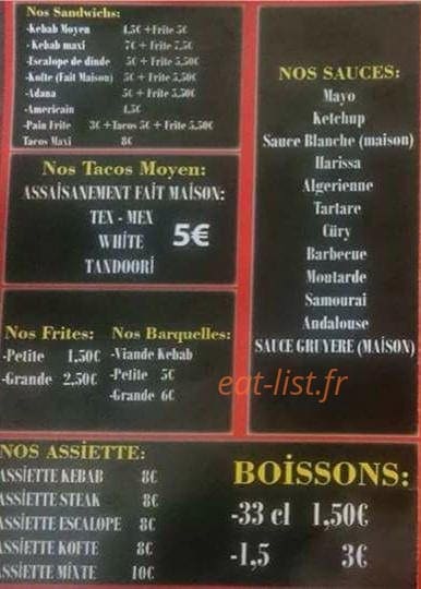 Chez ali — carte page 2