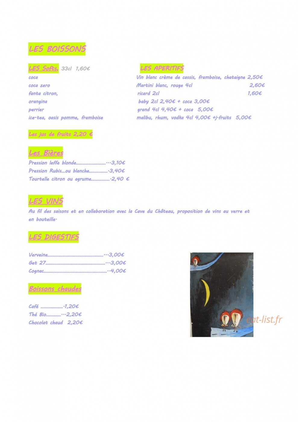 L'entracte — carte page 5